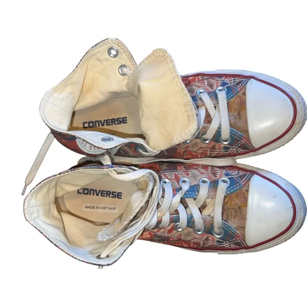 Converse Chuck Taylor All Star Hi Top Multi Natural patchwork 544836C Woman’s 9 - Picture 9 of 10